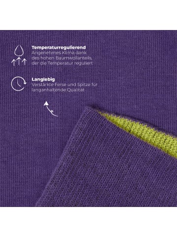 von Jungfeld Classic Socken Signature Innenbund in Violett