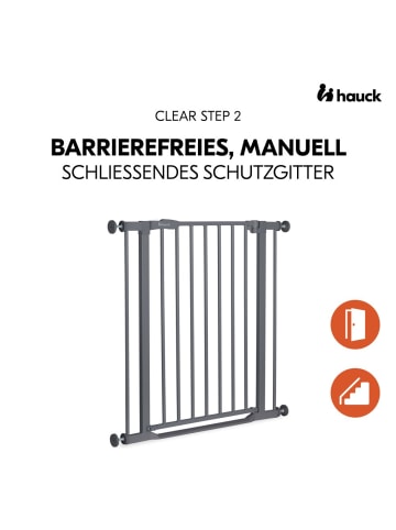 Hauck Türschutzgitter / Treppenschutzgitter Clear in grau