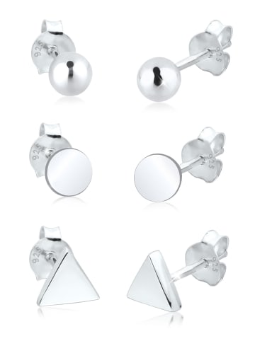 Elli Ohrringe 925 Sterling Silber Dreieck, Geo, Kreis, Kugel in Silber