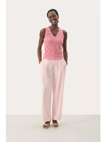 PART TWO Jerseytop NikkiaPW Gerade Passform in Red and White Stripe