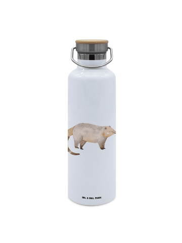 Mr. & Mrs. Panda Wasserflasche Nasenbaer ohne Spruch in Weiß