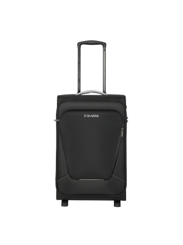 travelite Jetpack Slim 2 Rollen Kabinentrolley 55 cm in schwarz