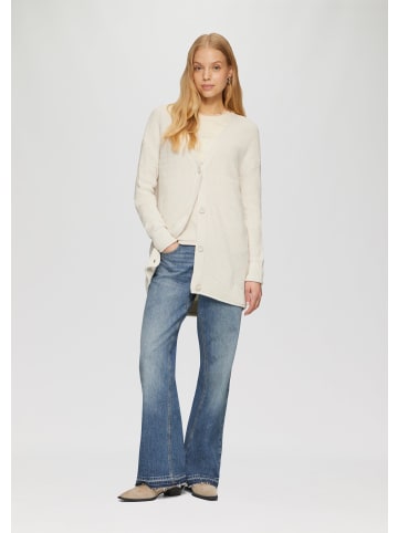 QS Strickjacke langarm in Creme