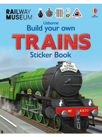 Usborne Publishing Ltd Buch - Build Your Own Trains Sticker Book