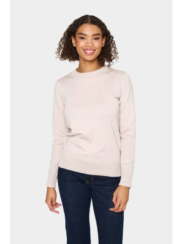 SAINT TROPEZ Strickpullover TemmaSZ Gerade Passform in Gray Morn Melange