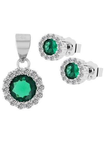 Adeliás Damen Anhänger aus 925 Silber mit Zirkonia in silber