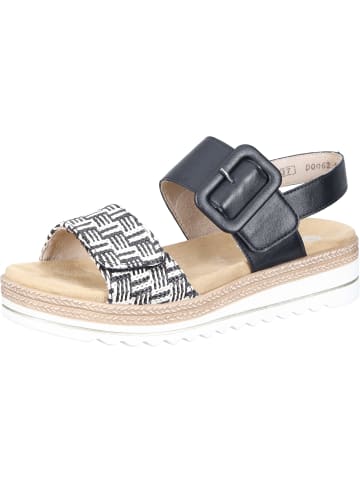 remonte Klassische Sandaletten in schwarz-crema/schwarz