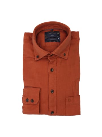 OLYMP  Button-down Flanellhemd in Mango