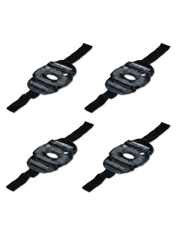 relaxdays 4 x Knie-Kühlpads in Schwarz