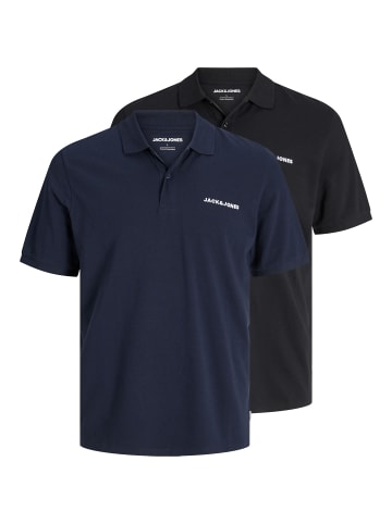 Jack & Jones 2er-Pack Poloshirt in Navy Blazer
