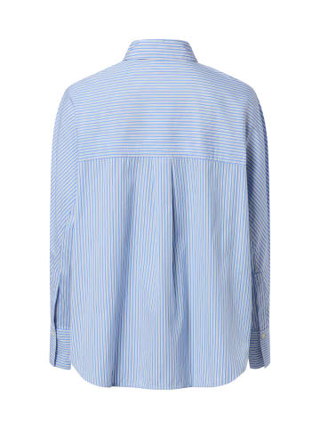 Marc O'Polo Hemdbluse in hellblau weiß