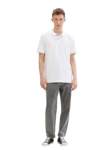 TOM TAILOR Denim Polo in white