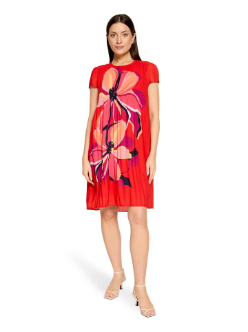 Betty Barclay Plisseekleid kurzarm in Red/Pink