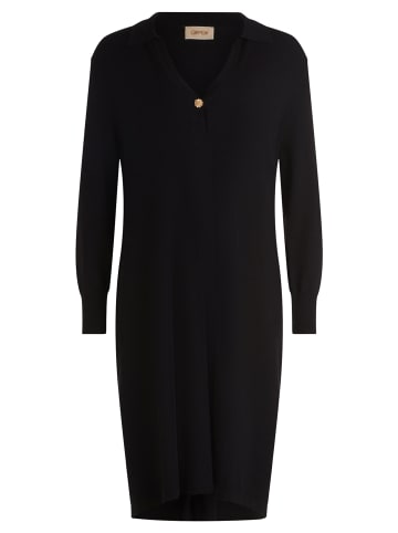 CARTOON Strickkleid mit Kragen in Schwarz