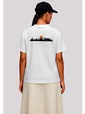 F4NT4STIC T-Shirt Oversize Escape Discover the World Asian Town in off-white
