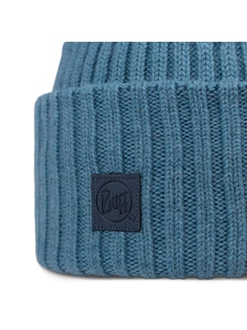 Buff Knitted Beanie Erviny in Blau