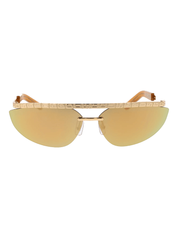 GCDS Unisex Sonnenbrillen Rahmenlos Gold