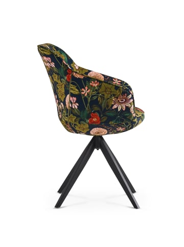 B&D Home Drehstuhl PANDORA in Blumen - (B)58 x (H)81 x (T)61 cm