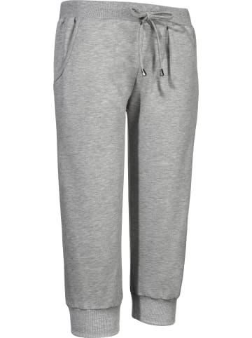 Erwin Müller Sweat Caprihose in grau meliert