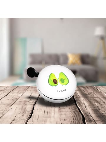 Mr. & Mrs. Panda Fahrrad-Klingel Avocado Pärchen ohne Spruch in Weiß