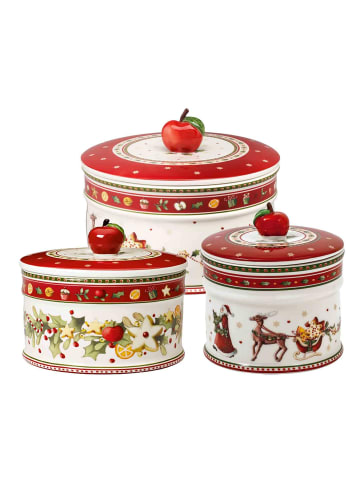 Villeroy & Boch 3-tlg. Gebäckdosen-Set Winter Bakery Delight in Bunt – in bunt