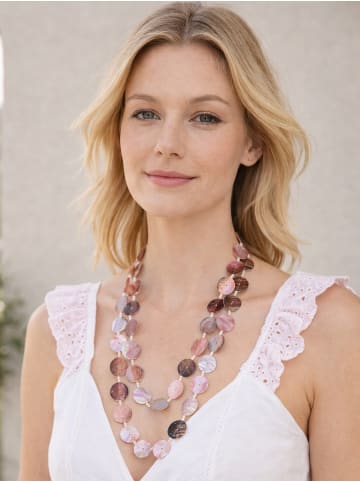 collezione alessandro Lange Kette " Nizza " in rosa