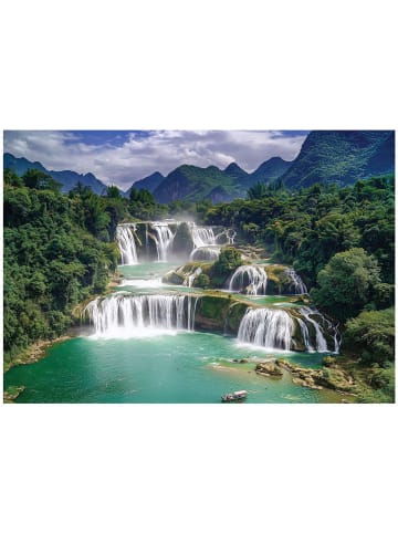WALLARENA Fototapete Wasserfall in Grün