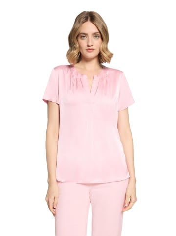 Betty Barclay Satin-Bluse kurzarm in Pink Dolphin