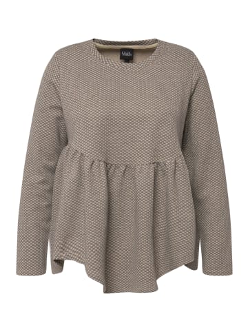 Ulla Popken Longshirt in hellgrau mélange