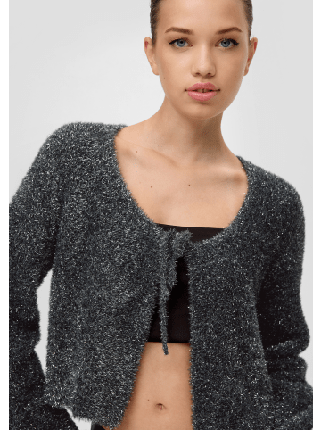 QS Strickjacke langarm in Schwarz