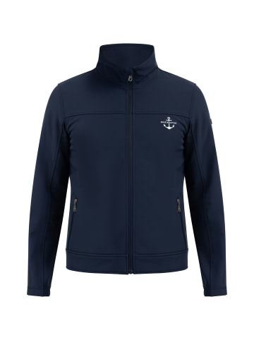 DreiMaster Maritim Softshelljacke - Recyceltes Material in Marine