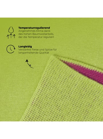 von Jungfeld Classic Socken Signature Innenbund in Hellgrün