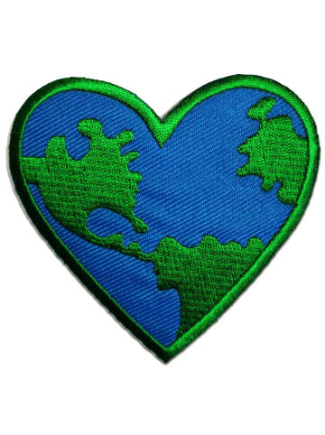Catch the Patch Peace On EarthApplikation Bügelbild inBlau