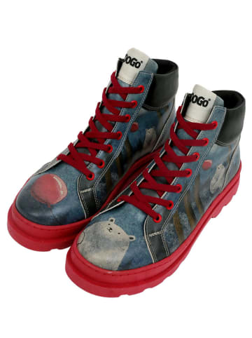Dogo Adriana Boots - Bear with a Balloon 40 in Blau
