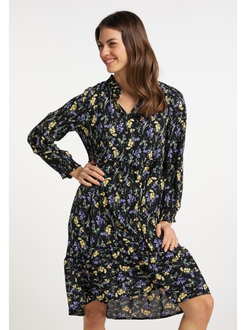 Albee Women Kleid Mit Blütenprint in Schwarz Mehrfarbig