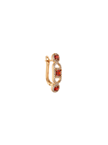 faina Women Jewelry Set in rose gold red