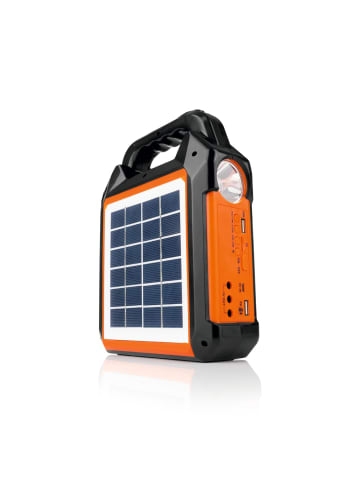 EASYmaxx Solar-Generator Kit 10000mAh schwarz/orange  Schwarz