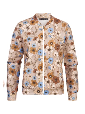 Cloud5ive Cloud5ive Blouson with All-Over Flower Print in beige