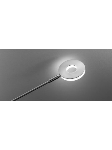 FISCHER & HONSEL LED-Stehleuchte Dent in Nickelfarben / chromfarben - (H)150 x (D)25 cm