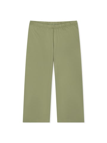 Schiesser Pyjama in Grün/Weiß