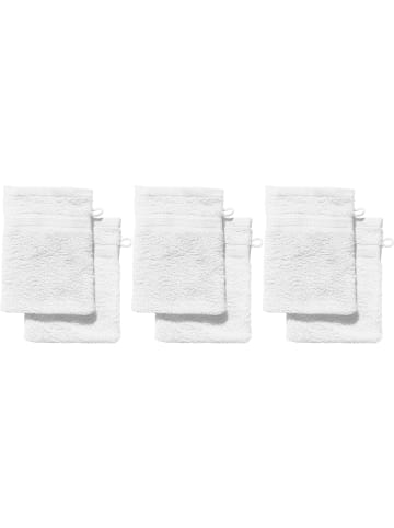 REDBEST Frottier Waschhandschuh 6er-Pack Chicago in weiß