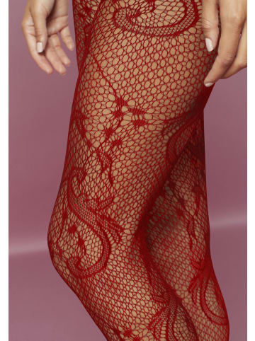 PETITE FLEUR GOLD Bodystocking-Ouvert in rot