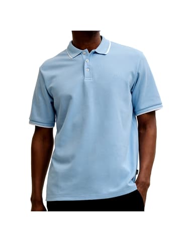 Jack and Jones Blaethan Detail SS Polo in Hellblau