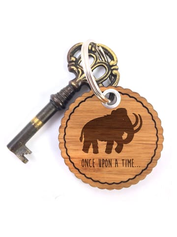 Mr. & Mrs. Panda Taschenanhänger Mammut mit Spruch in Braun