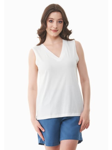 Organication Top "WOR17224" in Cremeweiß