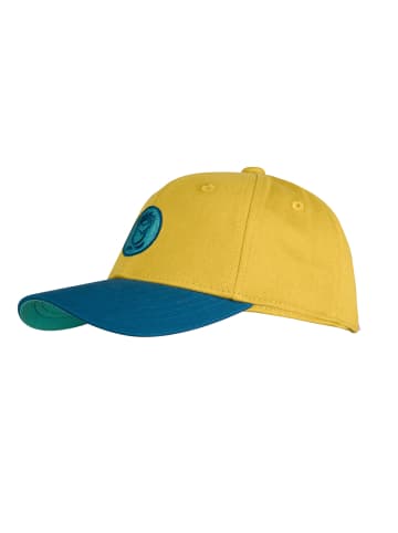 Trollkids Baseball Cap "Kroksand" in Gingergelb/Atlantisblau/Türkis