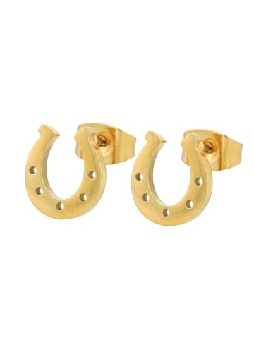 Adeliás Damen Ohrringe – Ohrstecker aus Edelstahl in gold