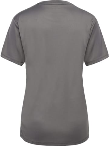 Hummel T-Shirt "Hmlessential Jersey S/S Woman" in Grau