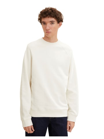 TOM TAILOR Denim Sweatshirt in soft light beige