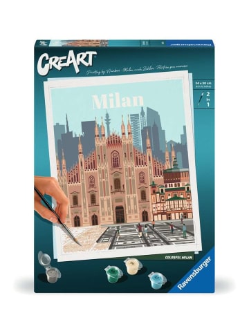 Ravensburger Malprodukte CreArt Citys - Farbenfrohes Mailand CreArt Adults Trend Ab 12 Jahre in bunt
